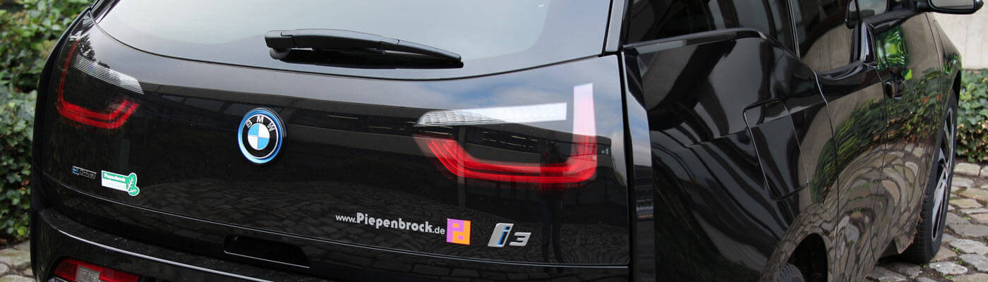 Nachhaltiger Fuhrpark Der BMW i3 gehört zu der umweltfreundlichen Fahrzeugflotte von Piepenbrock.